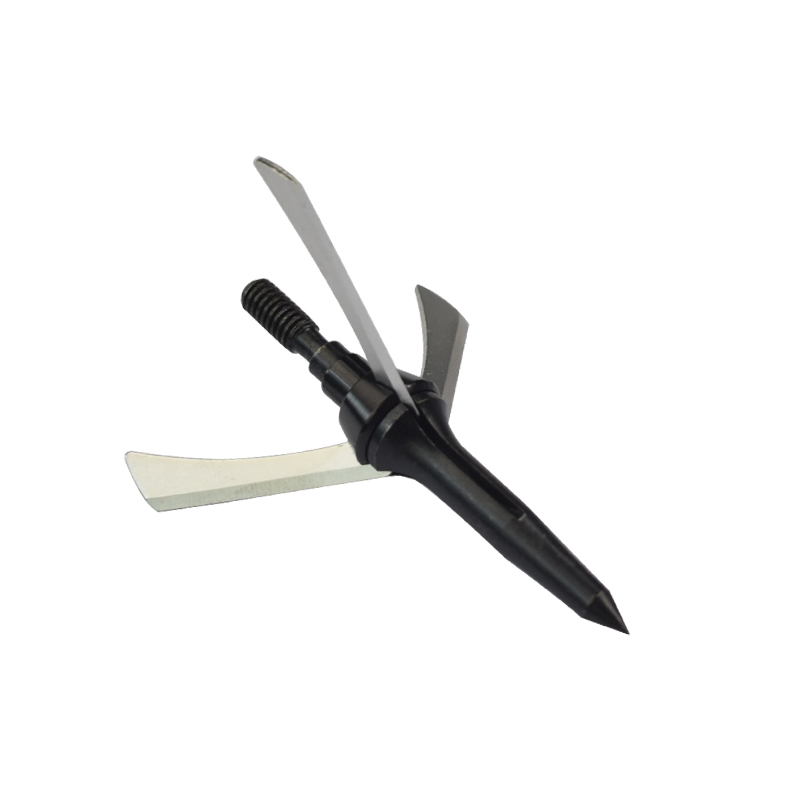 Nika Archery 15B022 3 Blades Broadhead con cuchillas de acero inoxidable Crossbow Caza de cabezales de flecha