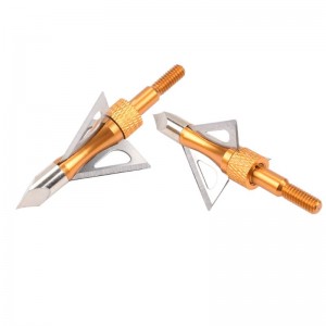 Nika Archery 15B030 100 grano Acero inoxidable Broadheads Archery Ballbow Bolt Caza