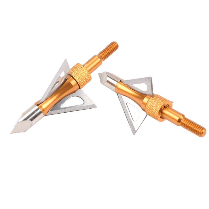 Nika Archery 15B030 100 grano Acero inoxidable Broadheads Archery Ballbow Bolt Caza