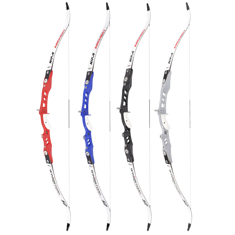 Nika Archery 66 pulgadas Recurve Bow Archery Juego para tiro con arco de tiro al aire libre