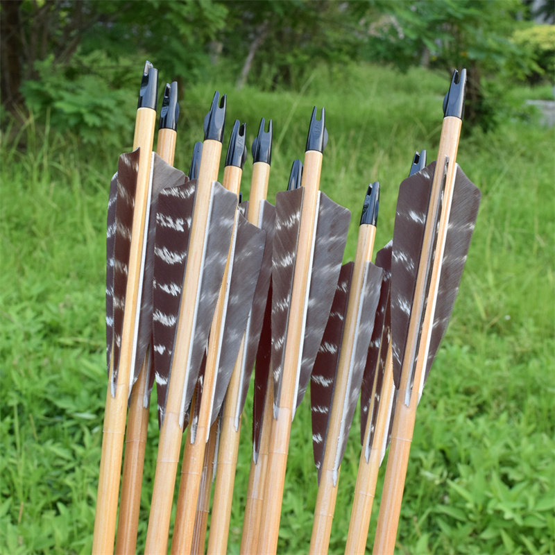 Flechas de madera para arqueros tradicionales de arco