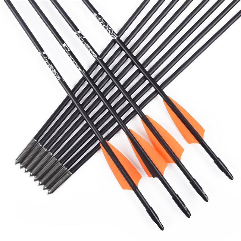 Fiberglass arrow for beginner archers